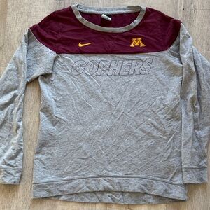 Nike Gray and Maroon Gophers shirt